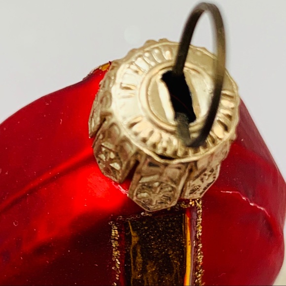 Santa Cardinal/Bishop Vintage Glass Ornament - Picture 7 of 8